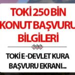 TOKİ E-DEVLET UYGULAMASI 2025 NE ZAMAN OLACAK? 250 bin konut talep sürecine geri sayım! Açıklandı… Bakan’dan açıklama geldi Kurum… TOKİ sosyal konut başvurusu şartları neler ve hangi illerde yapılacak?